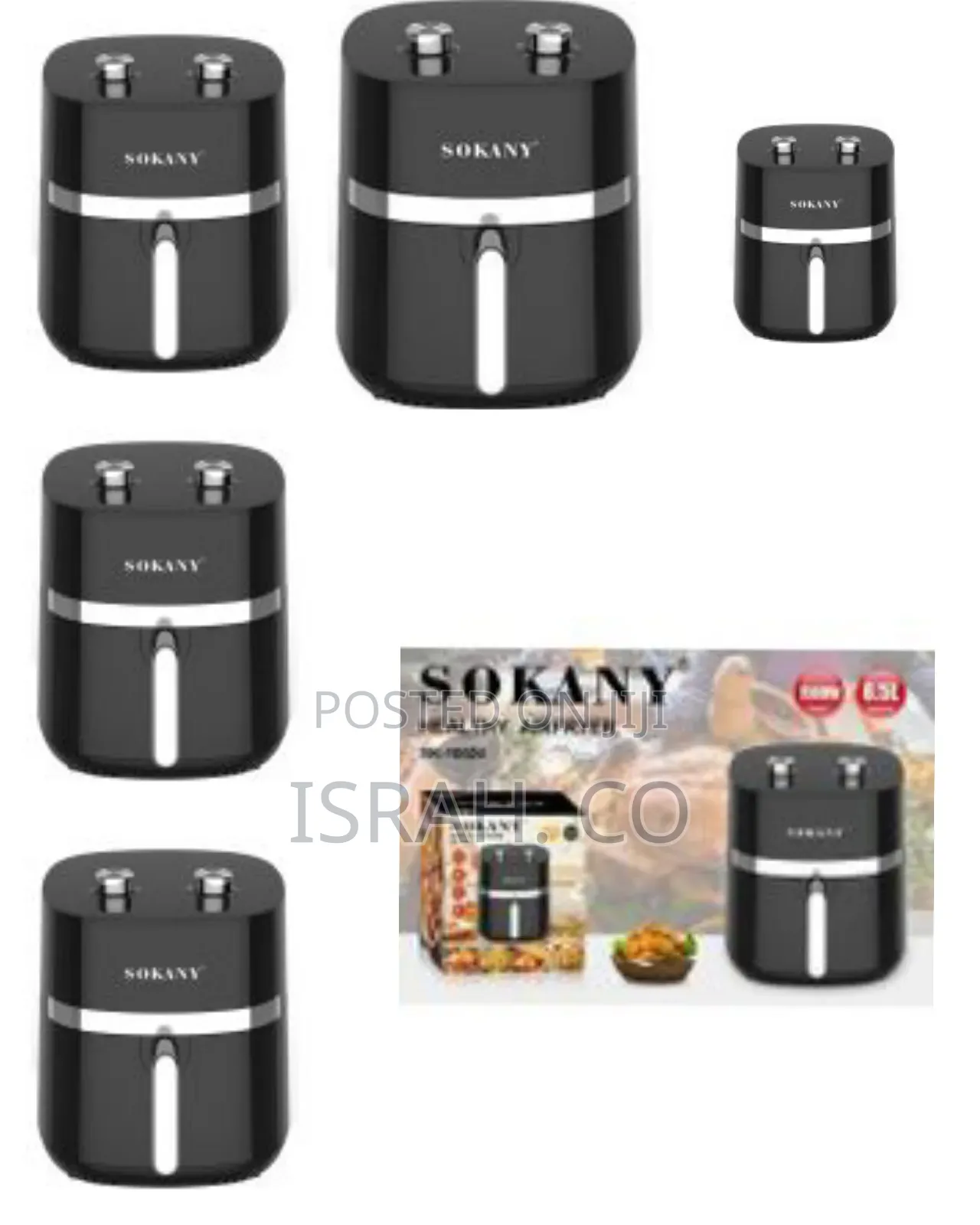 Sokany 6.5l Oil Free Stainless Steel Electric Deep Hot Air Fryer Oven