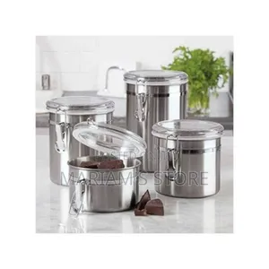 Coffee, Candy, Cookie Jar With Clear Acrylic Lid