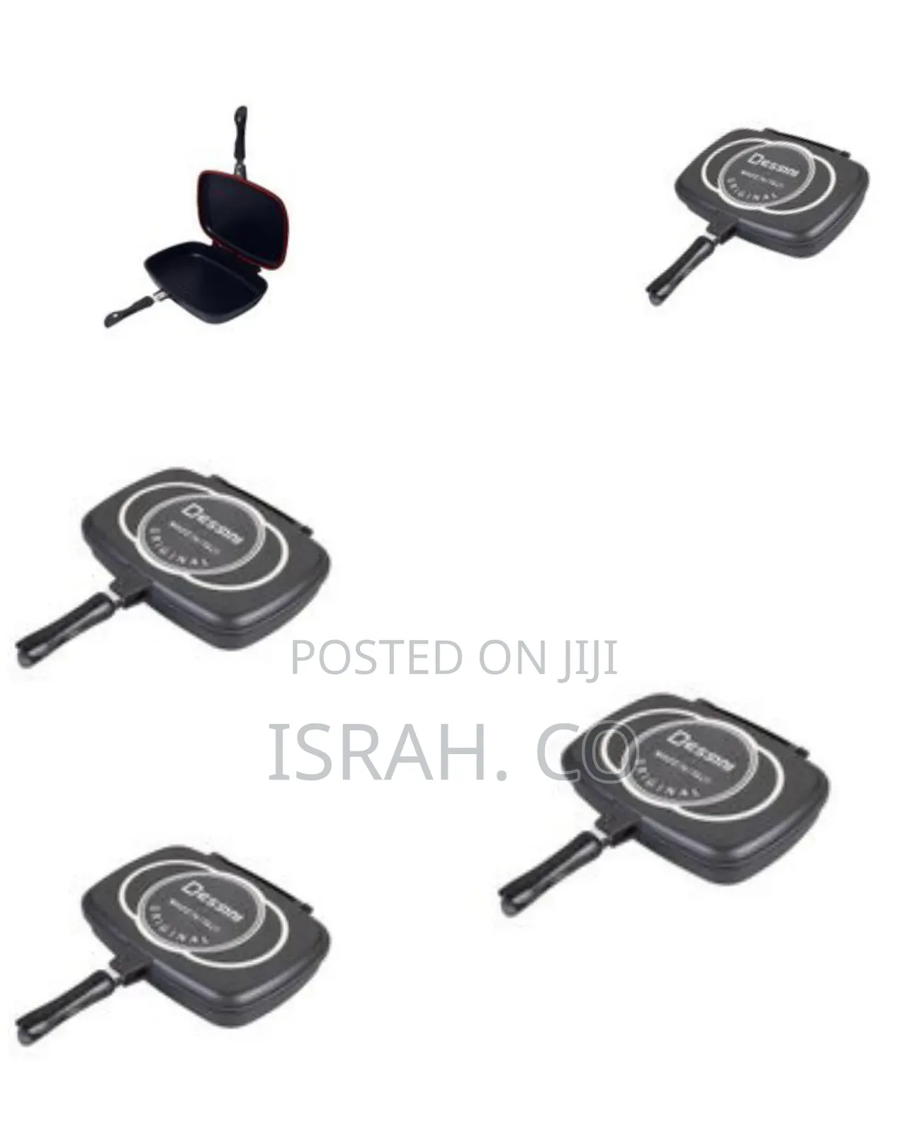 Dessini 40cm Non Stick Casting Double Sided Grill Pan Saucepan