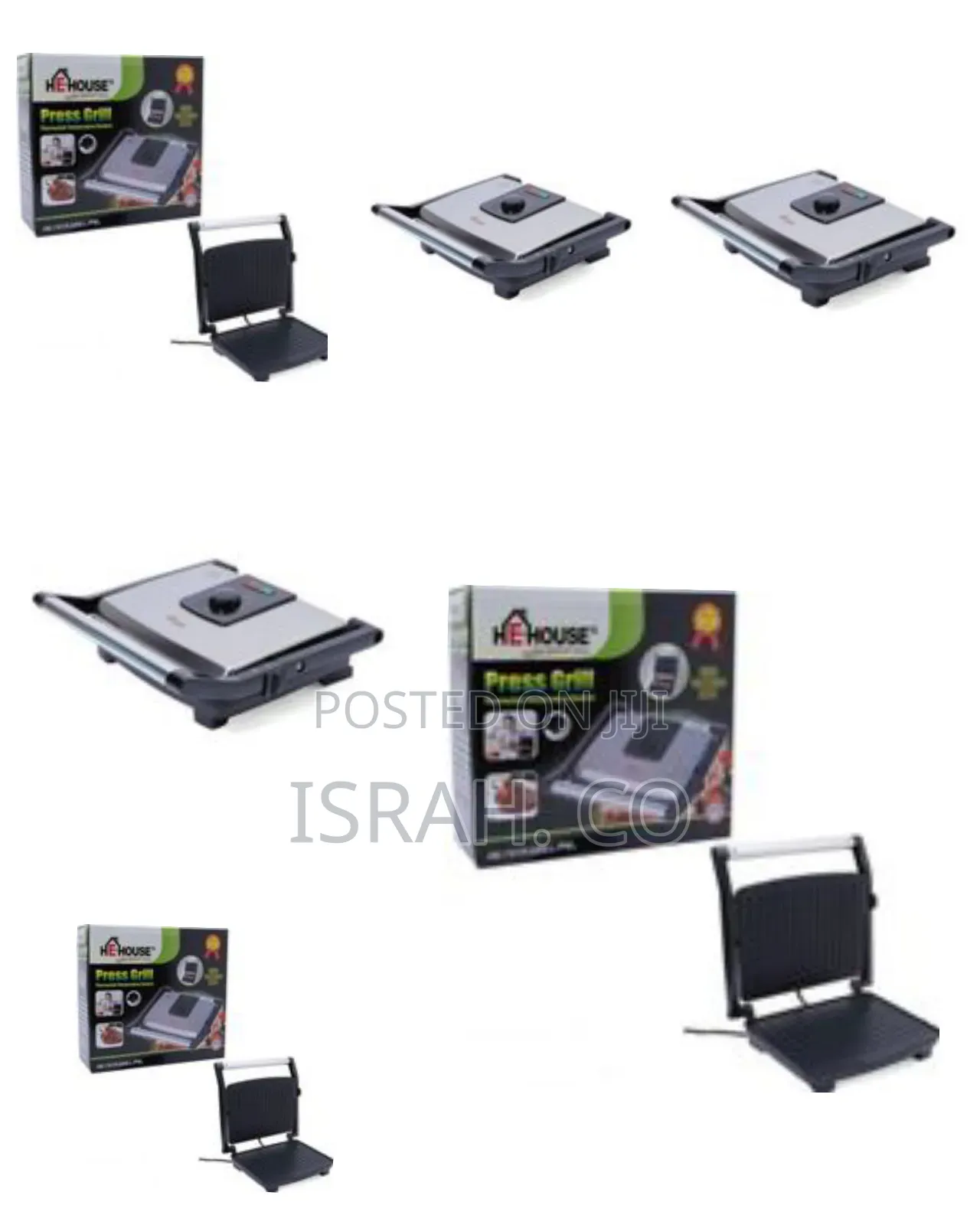 He-House 180 Degree Panini BBQ Grill / Sandwich Maker Press Machine-