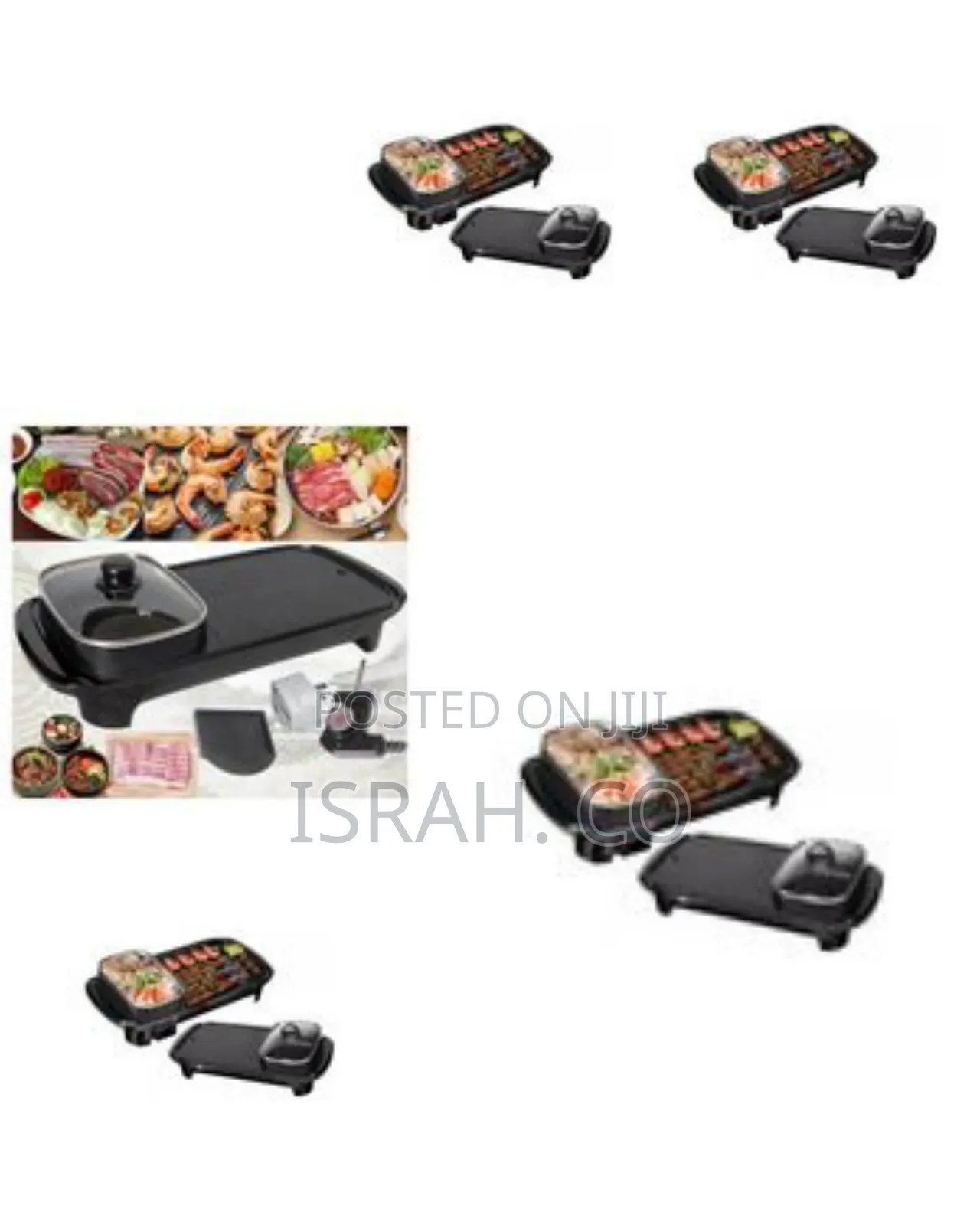 2 In1electric Baking Pan, Cooking Soup Hot Pot and BBQ Electric Grill
