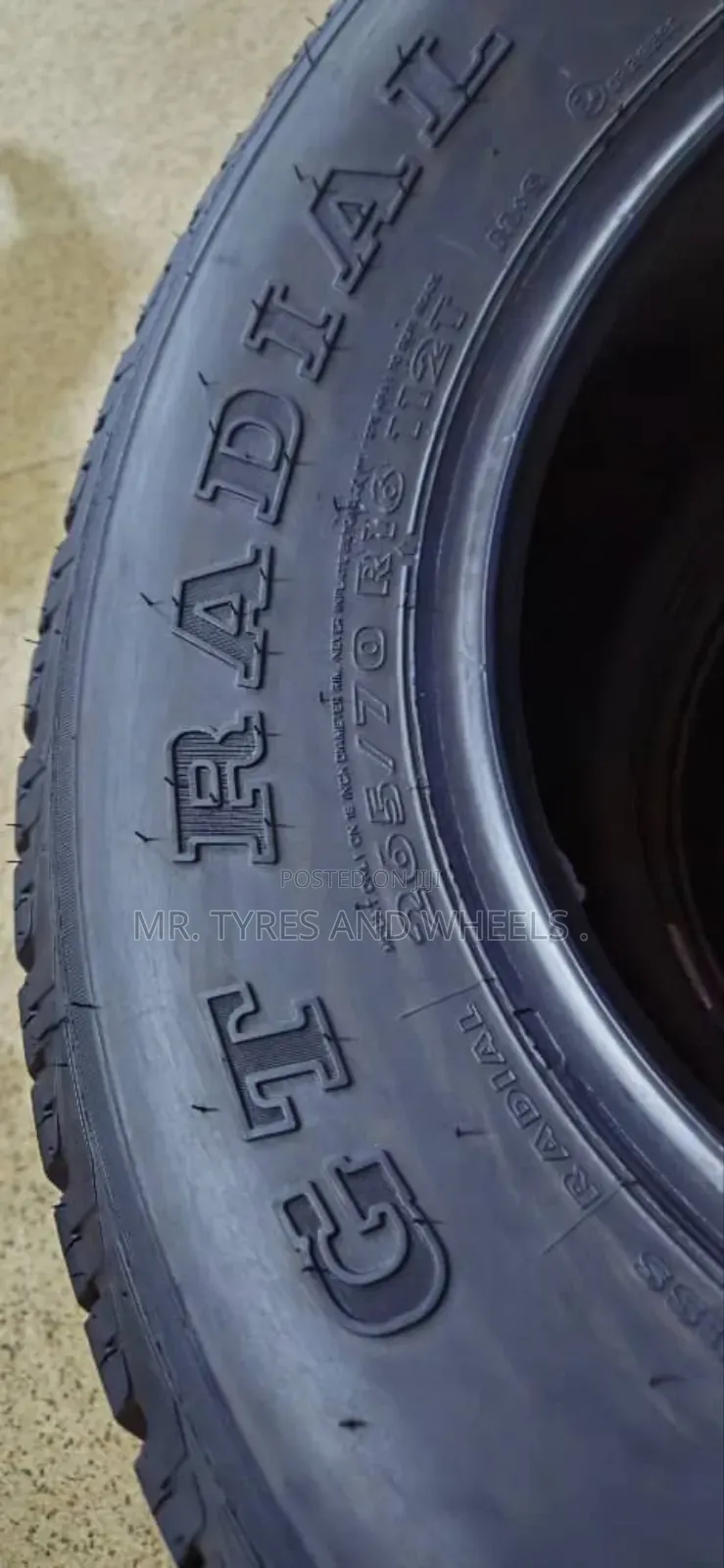 265 70 R16 Savero Gt Radial Used Only 5days.Order Gd Tires At Ur Dor..