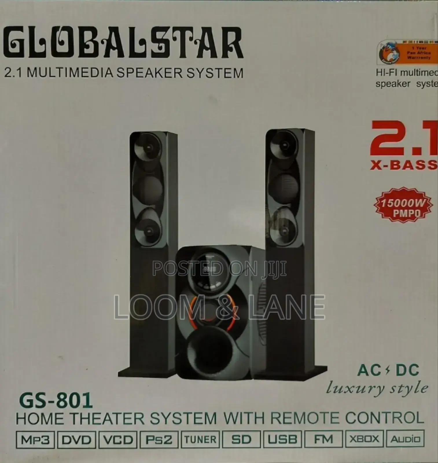 Globalstar Gs-801 2.1 Multimedia Speaker System