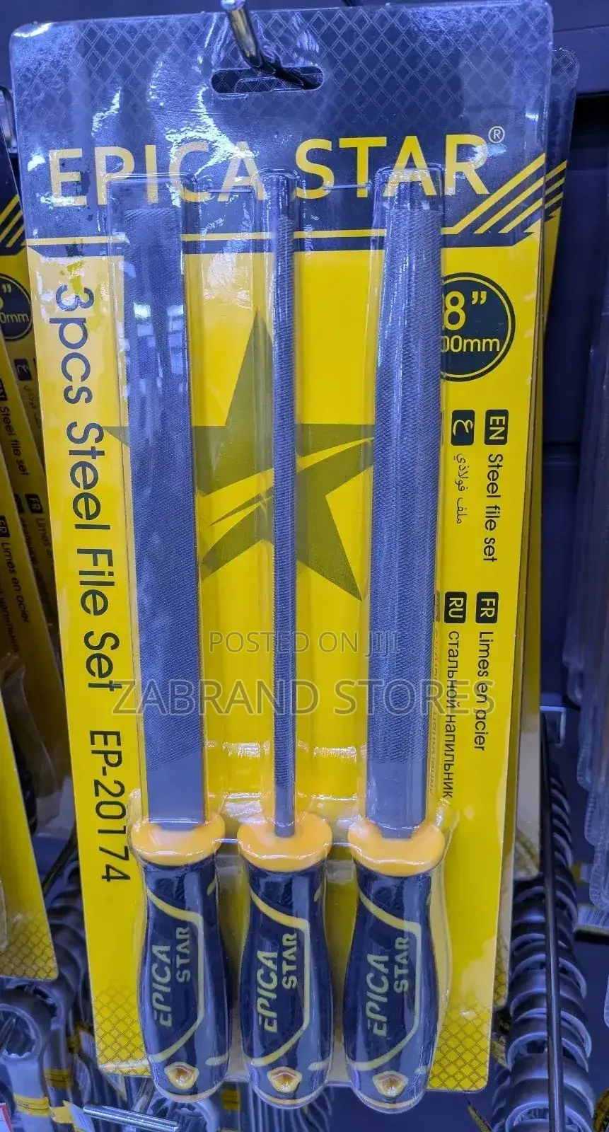 3pcs Steel File Set