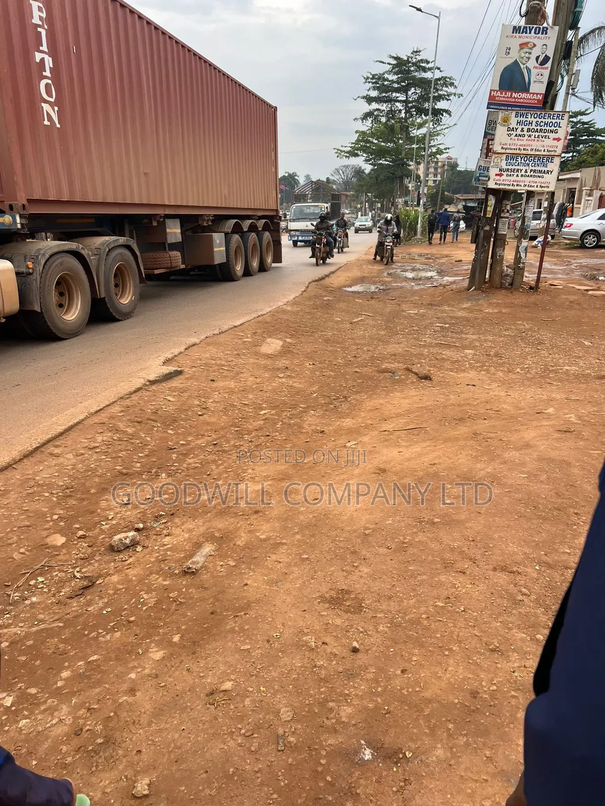 88 Decimals Commercial Plot of Land in Bweyogerere Town Jinja Road
