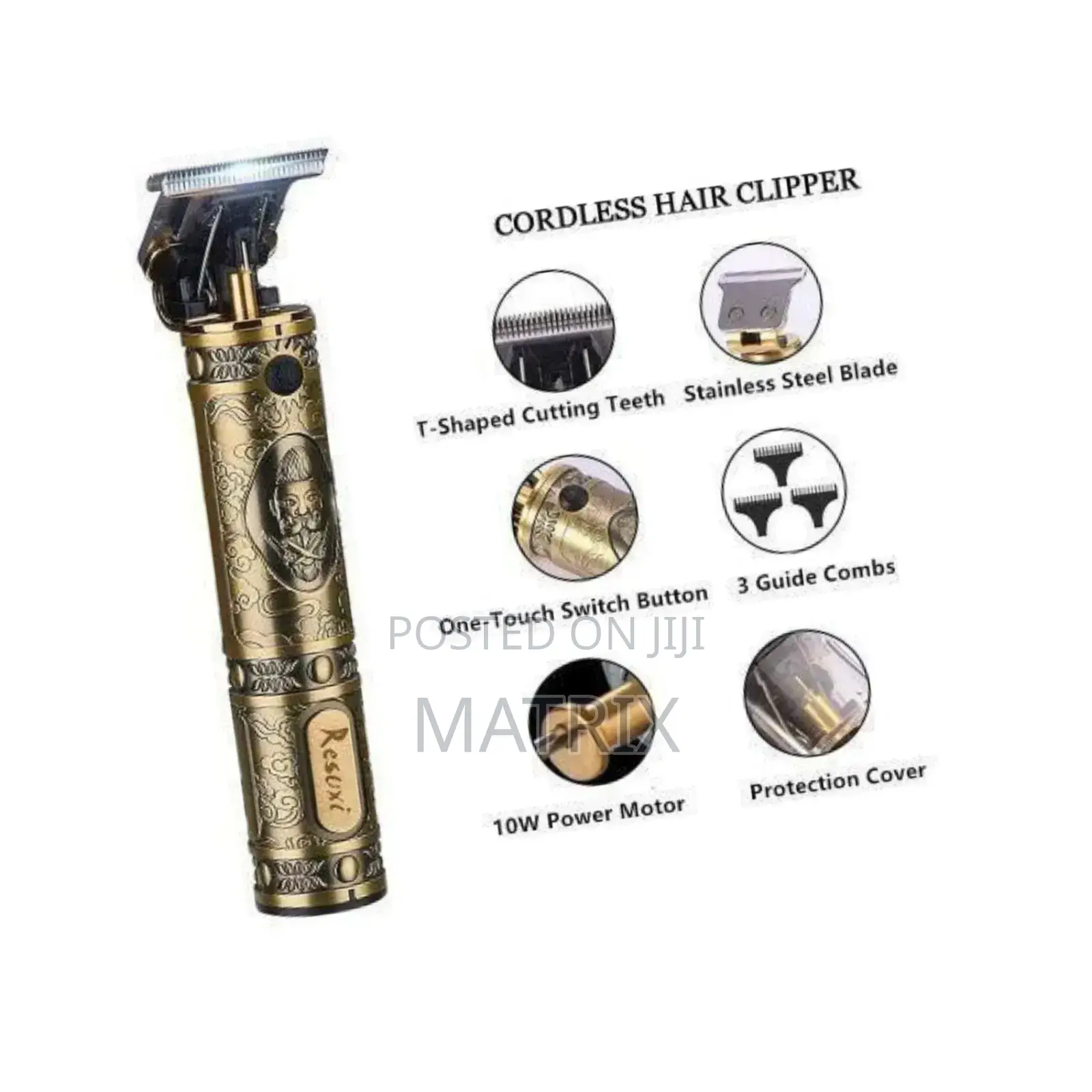 Professional Hair Clipper/Trimmer Grooming Rechargeable Cordless