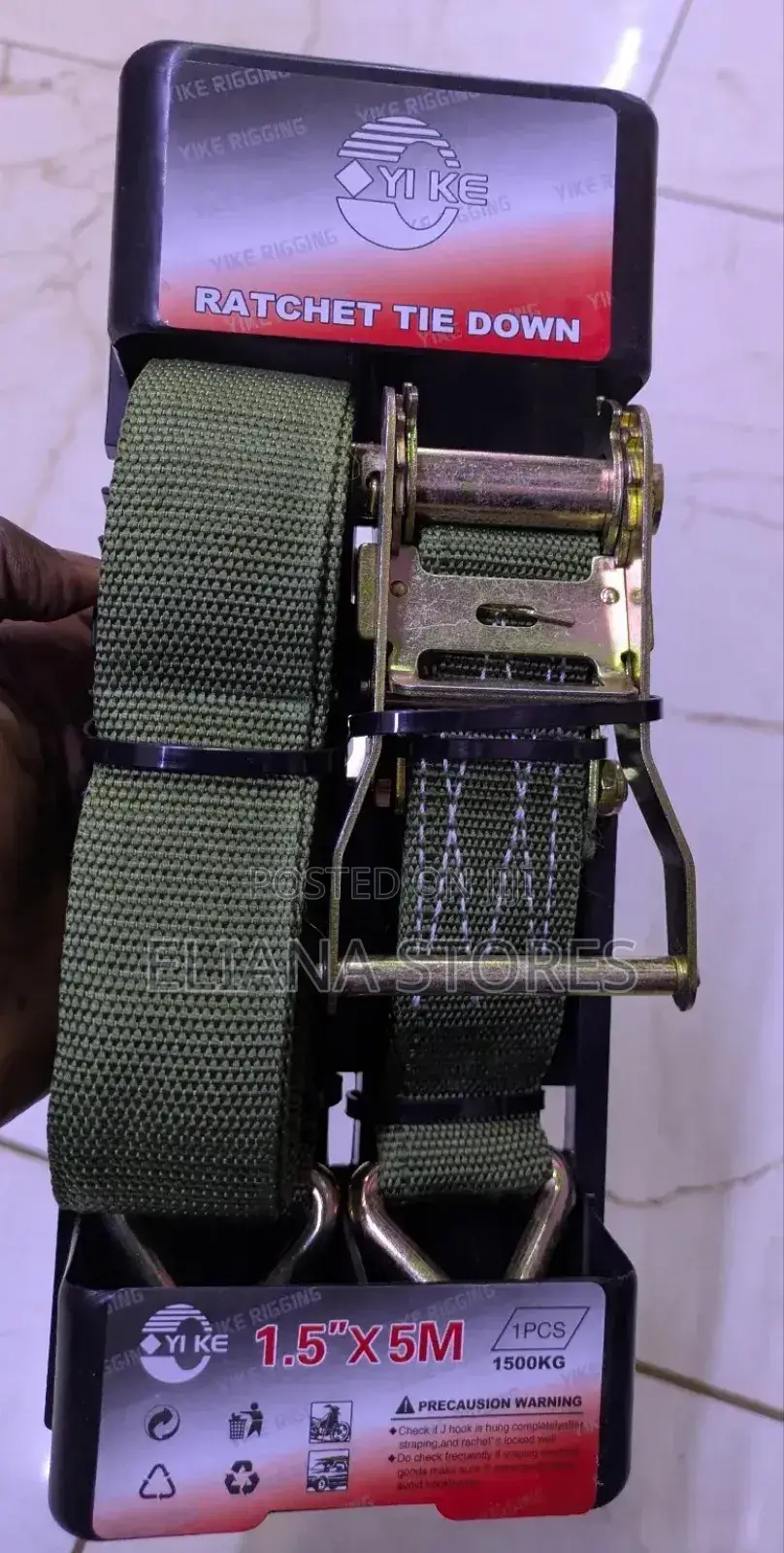 Ratchet Tie Down/Cargo Belt 5m
