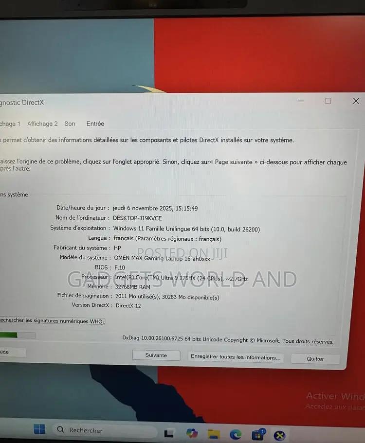 New Laptop HP Omen Max 16 32GB Intel Core Ultra 9 SSD 1T