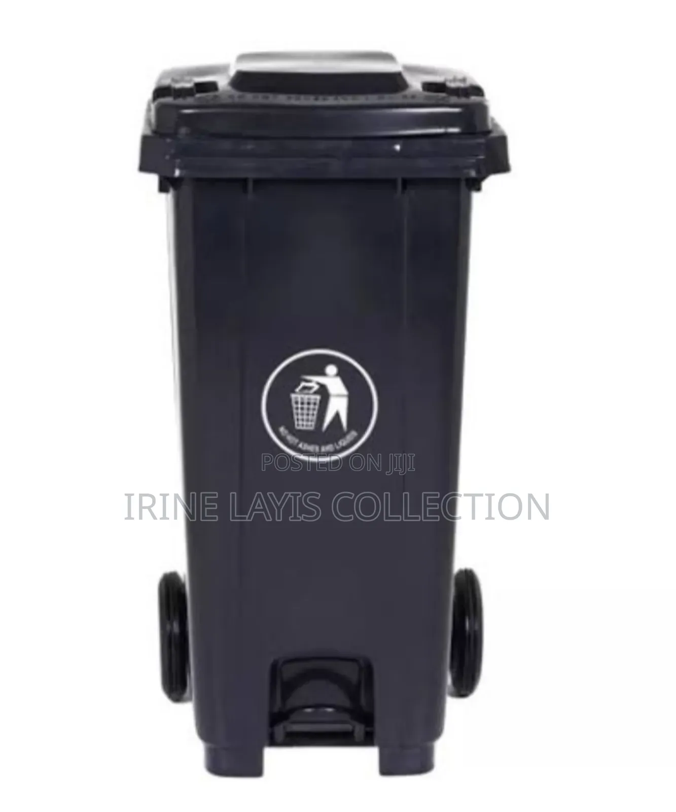 120ltr Step on Waste Bins With Rollers.