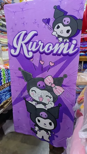 Purple Cartoon Towel
