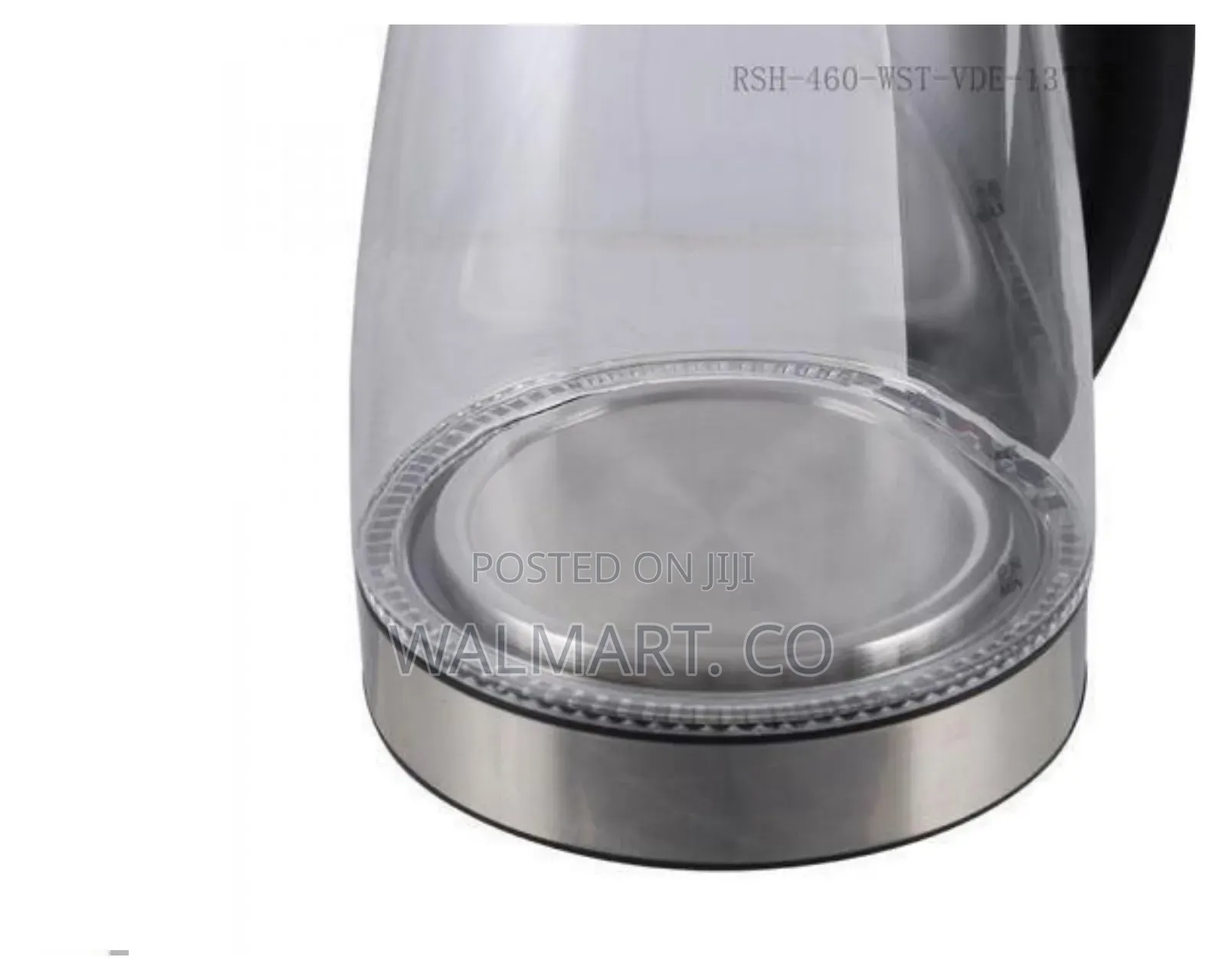 Modern Electric Glass Kettle With Stainless Steel Accents