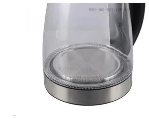 Modern Electric Glass Kettle With Stainless Steel Accents