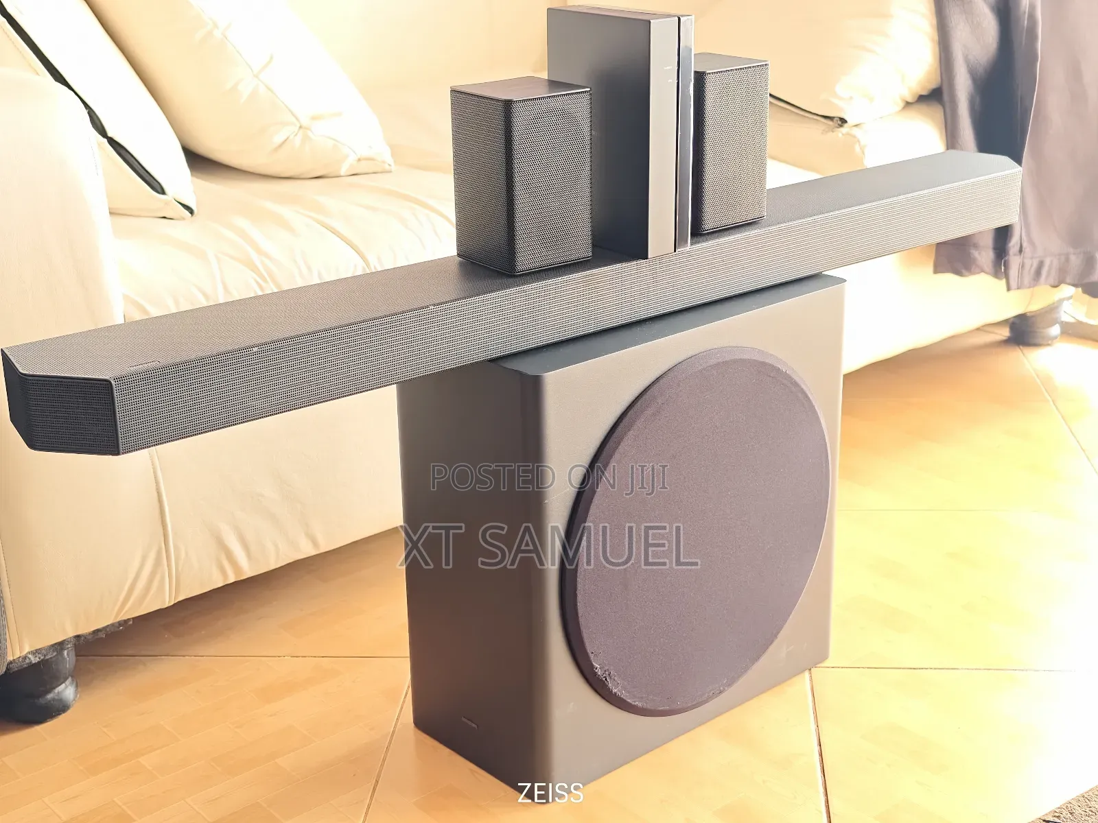 Samsung Hw-Q910d, 9.1.2 Ch Dolby Atmos Soundbar With 120hz Passthru