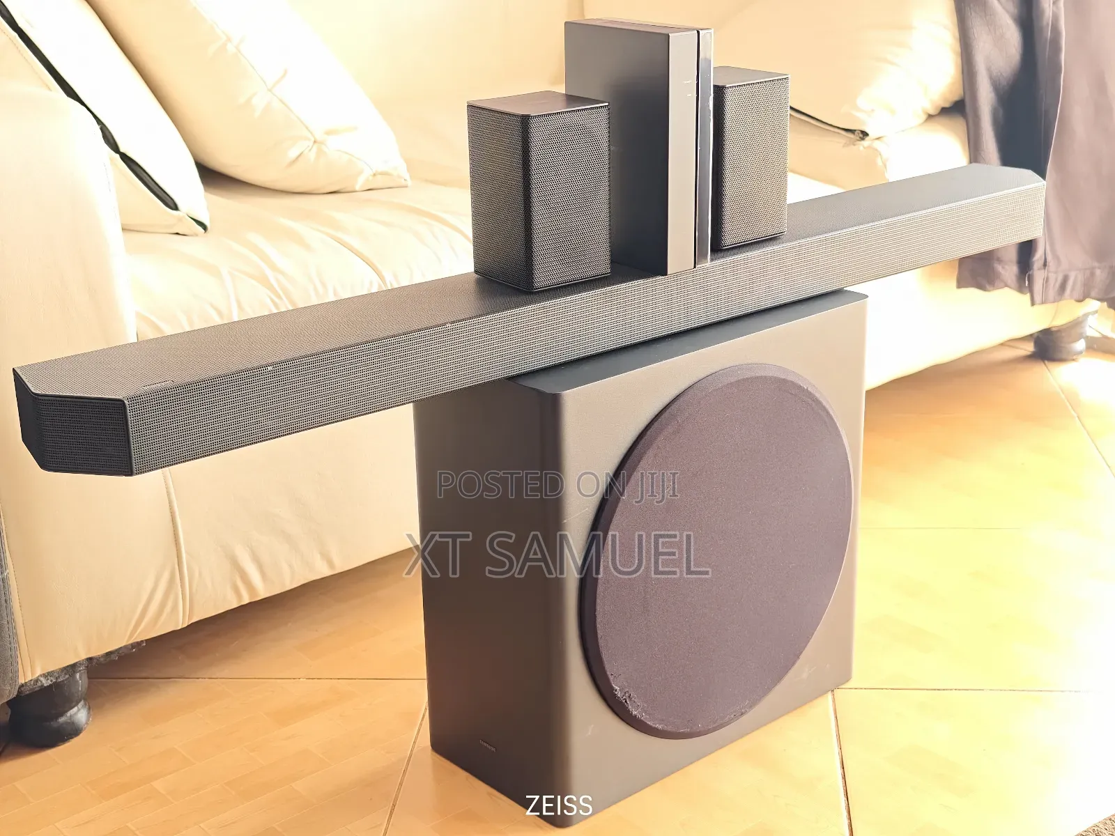 Samsung Hw-Q910d, 9.1.2 Ch Dolby Atmos Soundbar With 120hz Passthru
