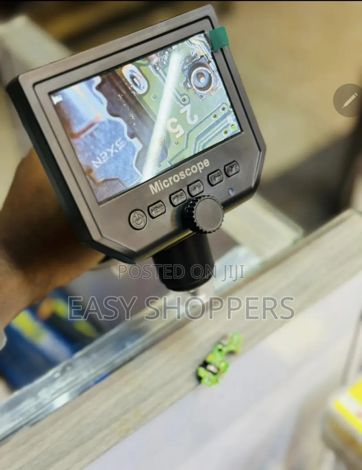 Portable Digital Microscope Used for Electronics Repair.