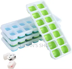 Bpa-Free Silicone Ice Cube Trays Featuring Flexible Bottoms