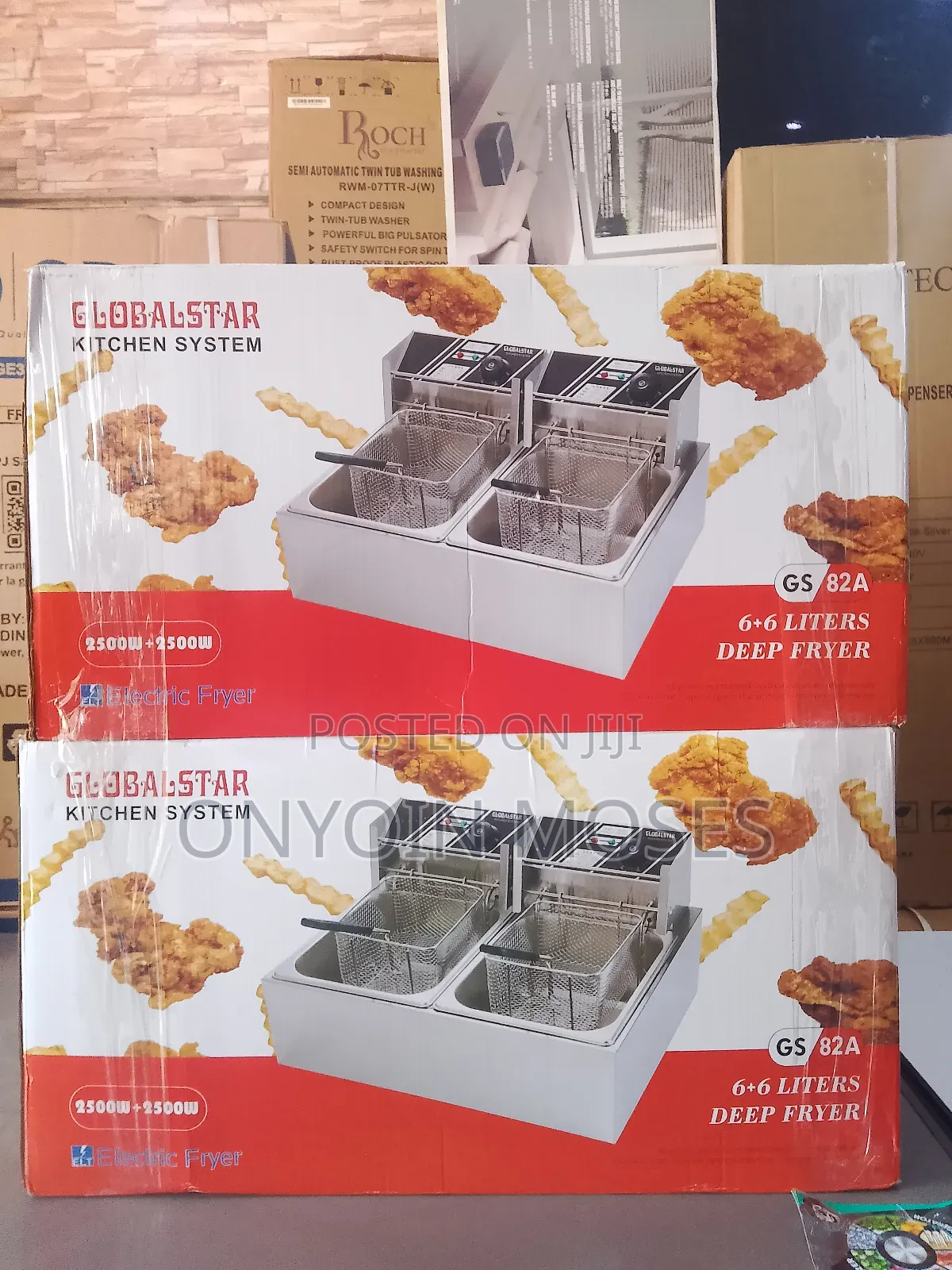 Globalstar Double Deep Fryer