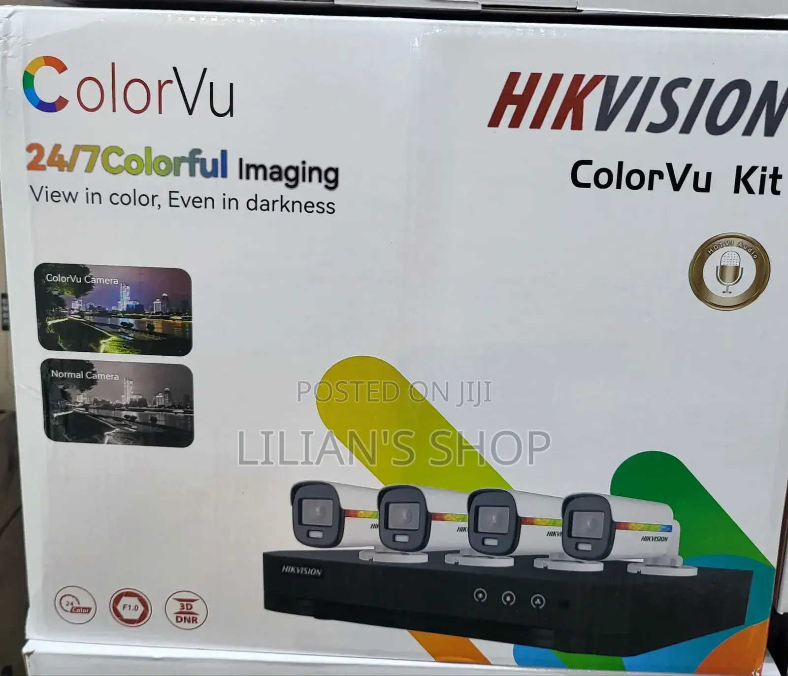 4-Channel Hikvision Colorvu Kit
