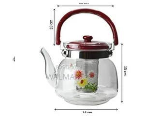 1.1 L Heat Resistant Glass Kettle Clear