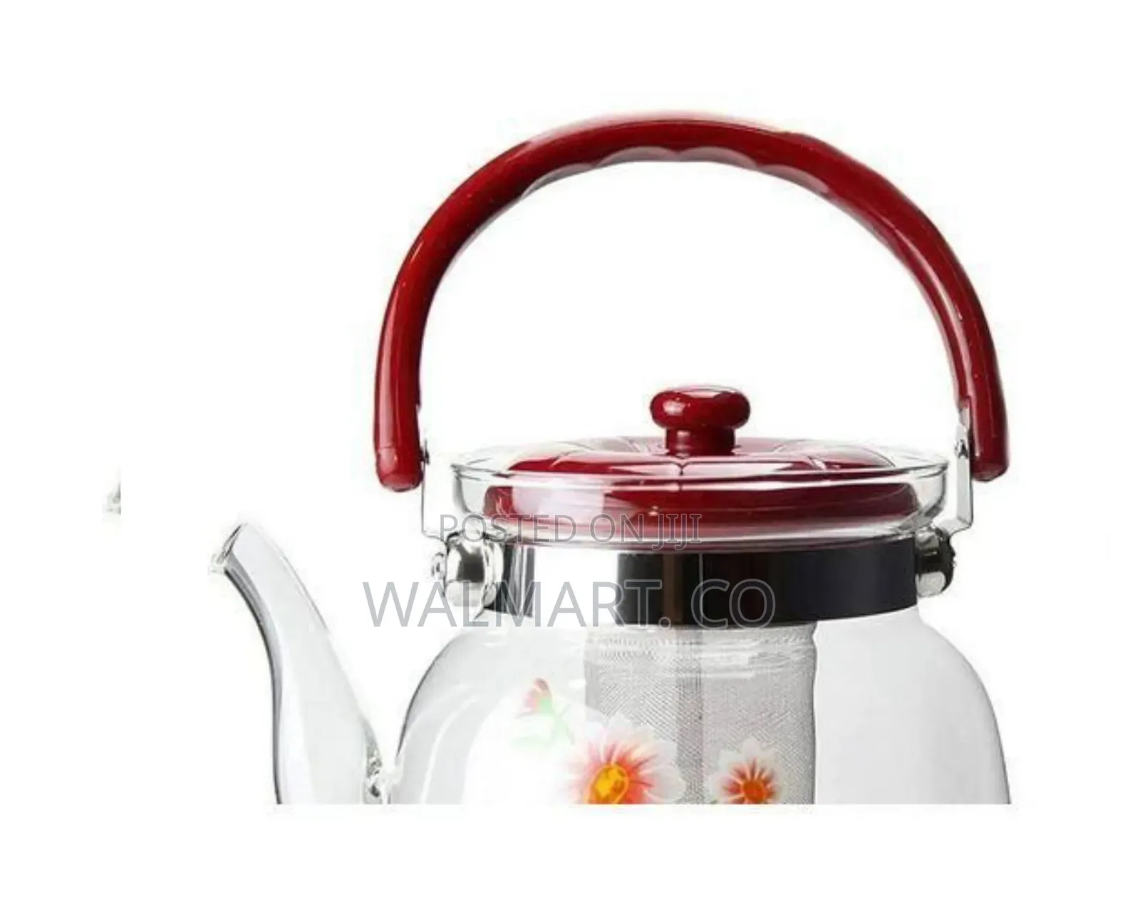 1.1 L Heat Resistant Glass Kettle Clear