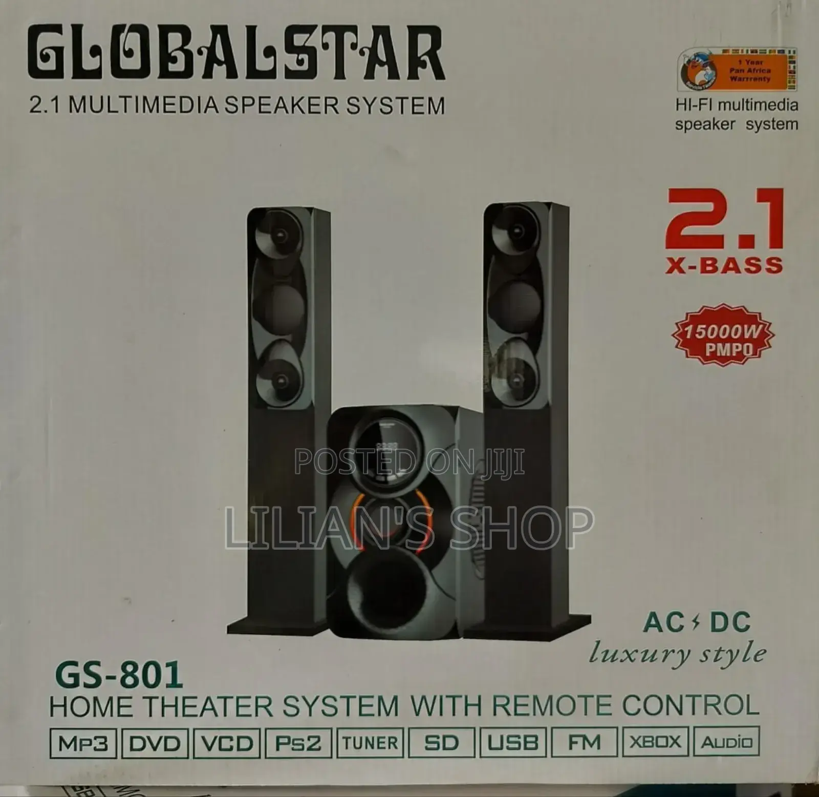 Globalstar Gs-801 2.1 Multimedia Speaker System.