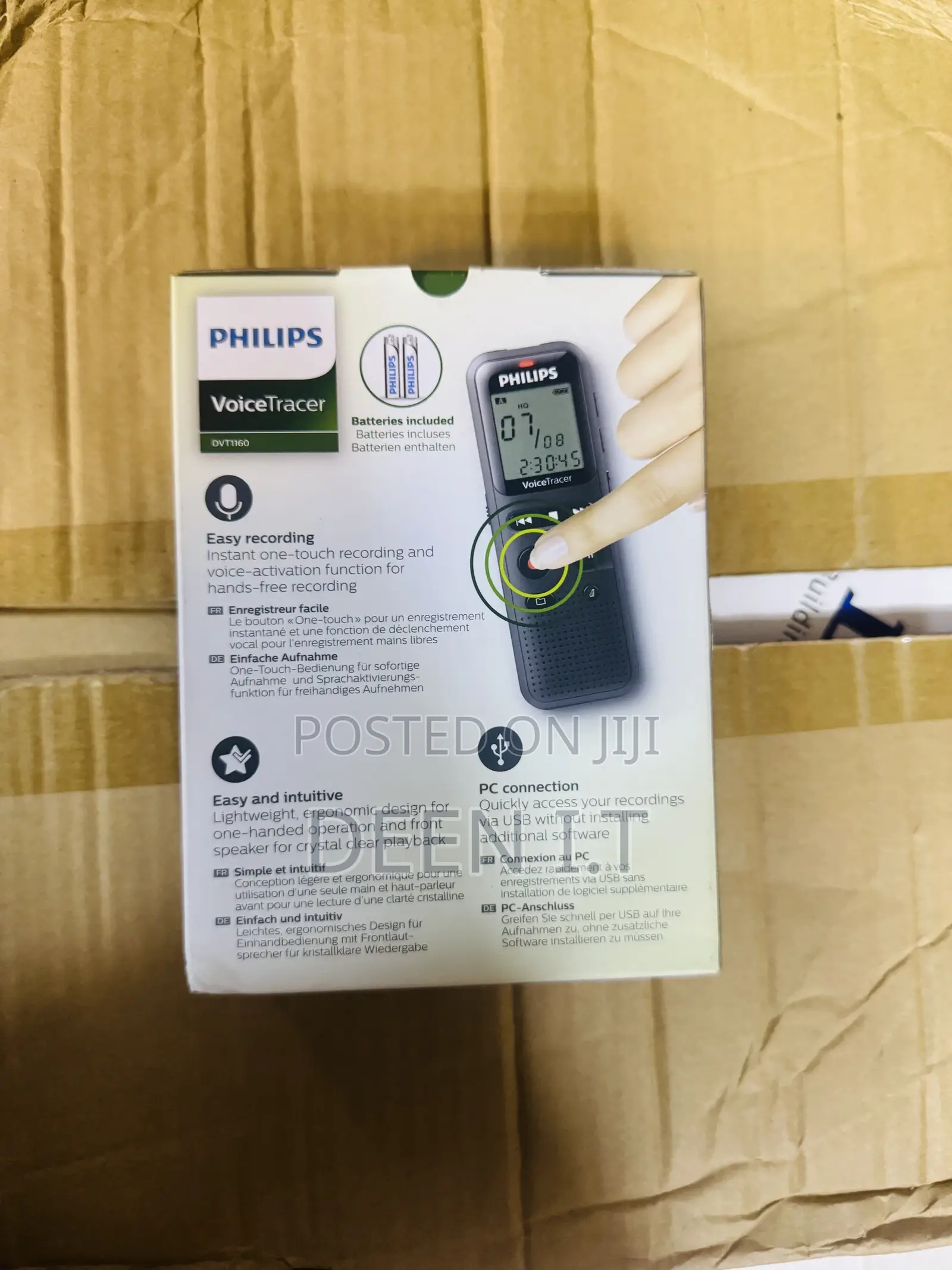 Philips Voice Tracer Audio Recorder 8gb Memory