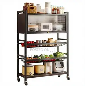 Multi-Tier Kitchen Pantry Storage Cabinet on Wheels