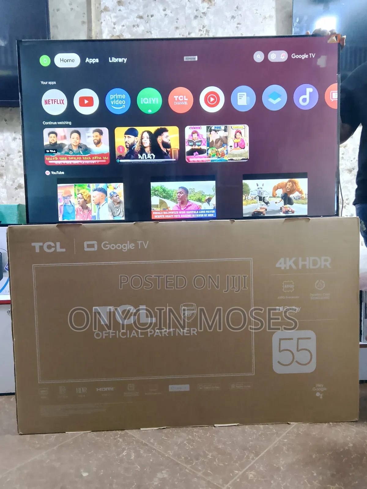 TCL Google Smart Tv 55 Inches With Inbuilt Decoder