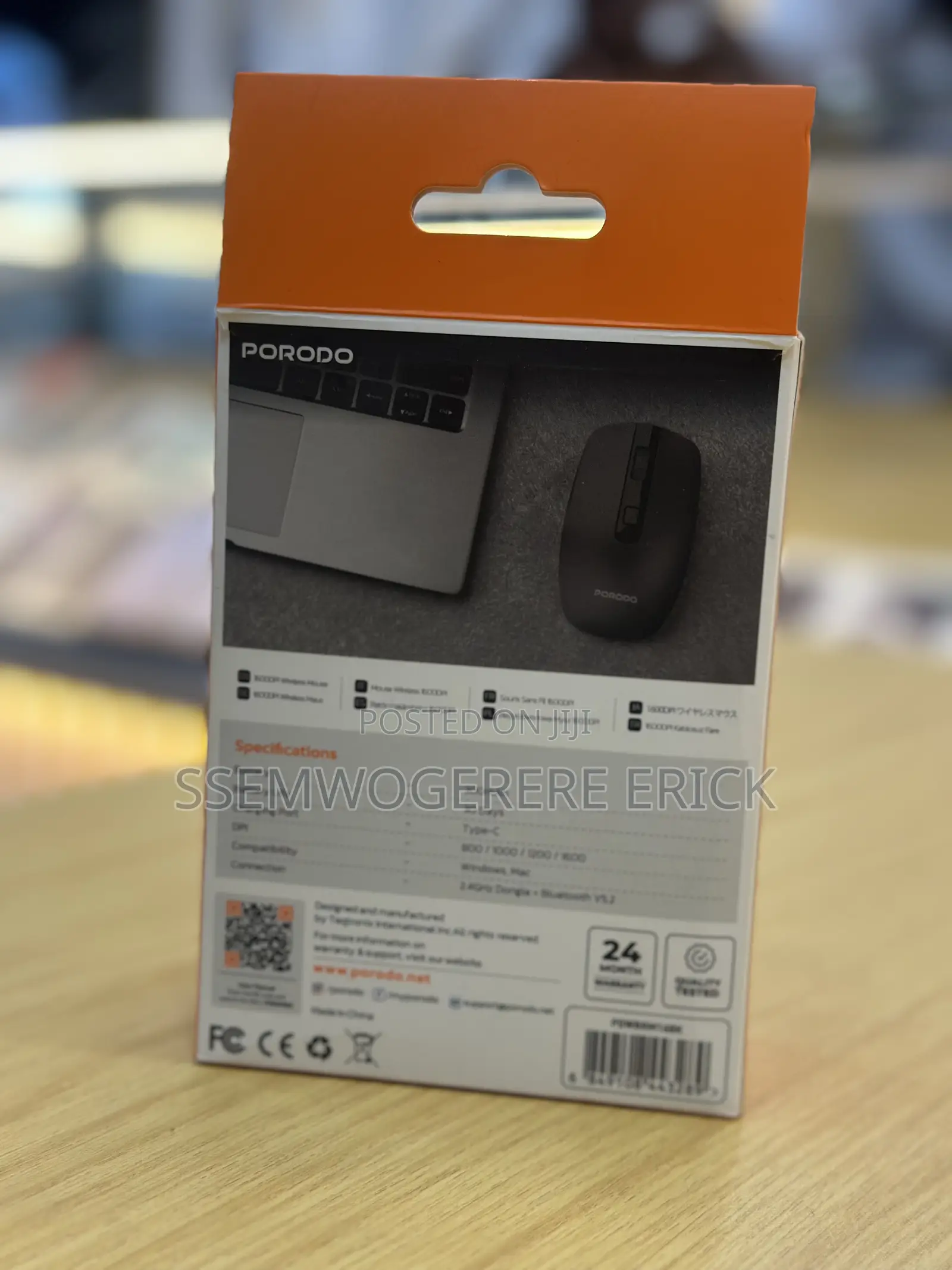 Porodo Wireless Rechargeable Mouse