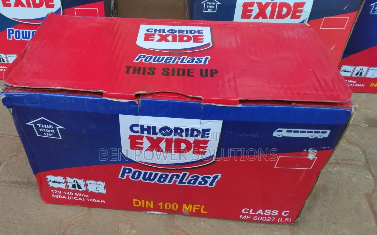Din100ah Power Last Exide Car Battery Maintenance Free Mf