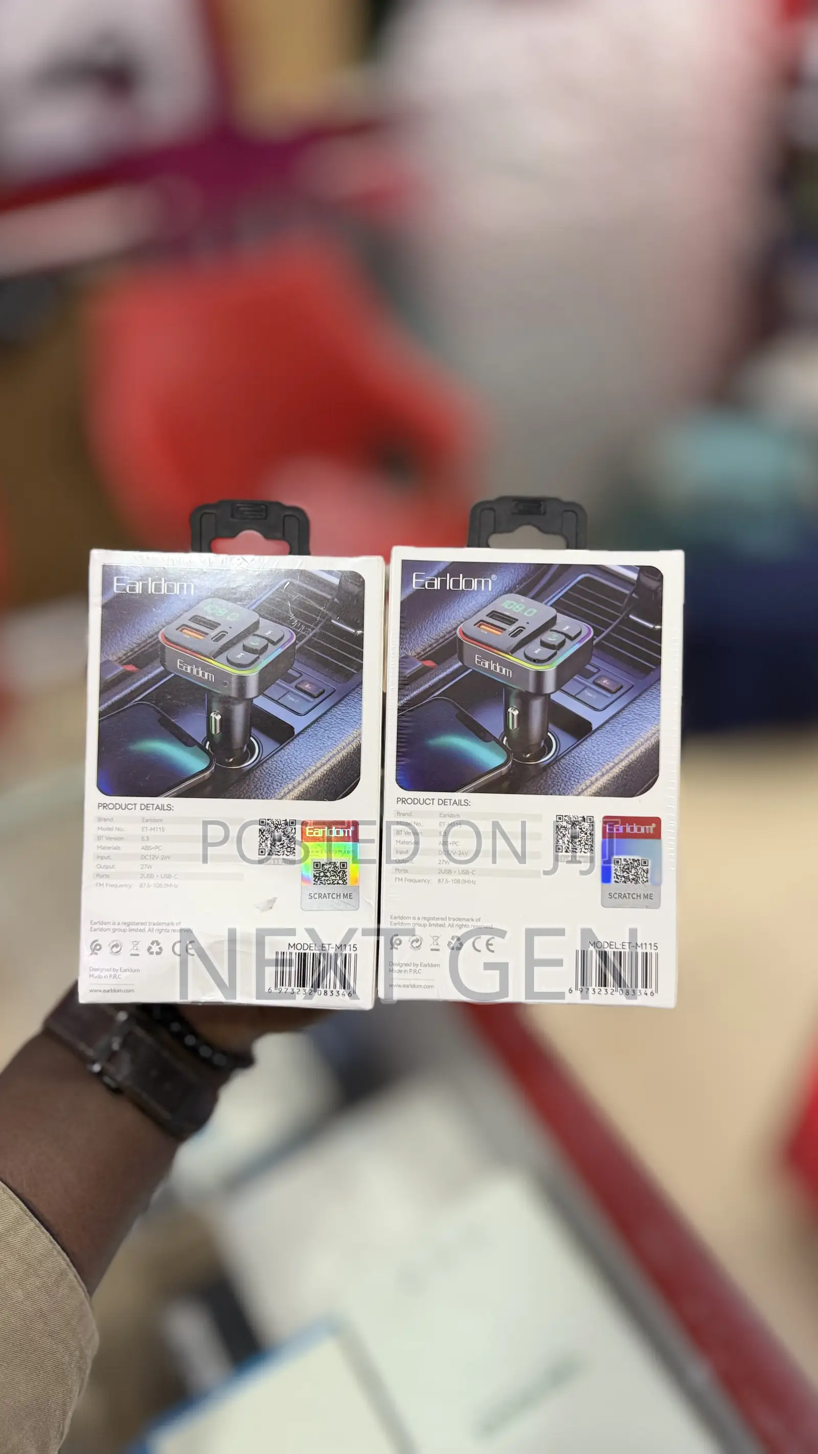 Earldom 5 in 1 Wireless Car Mp3 Player 27 Watts