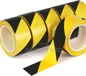 Black Yellow Tape Self Adhesive Warning Tape Floor Marking Tape