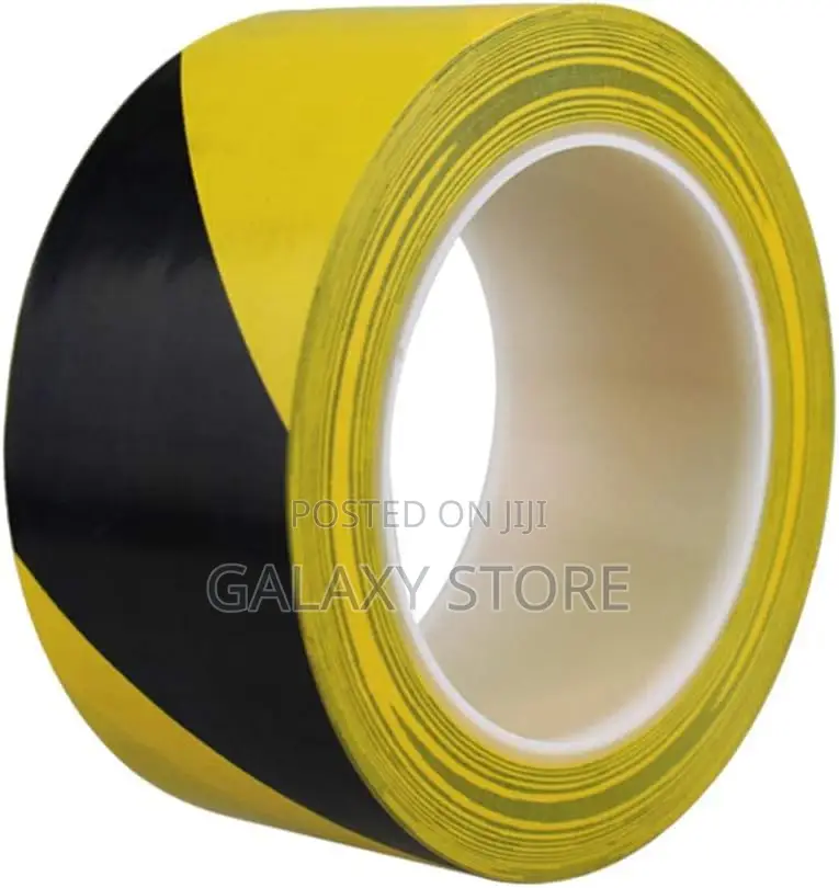 Black Yellow Tape Self Adhesive Warning Tape Floor Marking Tape