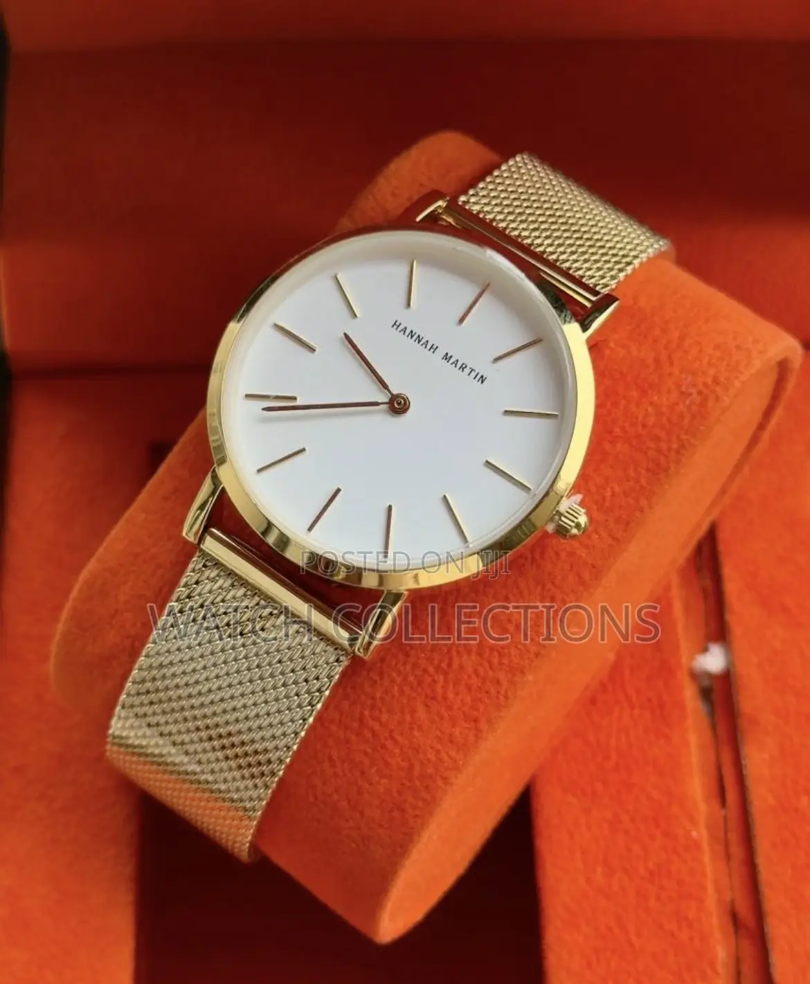 Gold Mesh Strap Hannah Martin Watch
