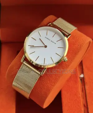 Gold Mesh Strap Hannah Martin Watch