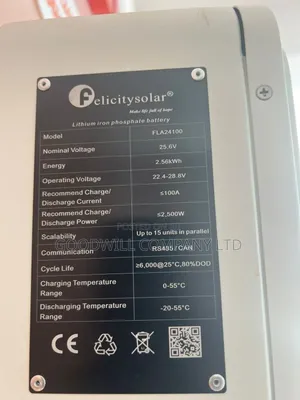 2.5kwh/24 100ah Felicity Lithium Battery Green Energy