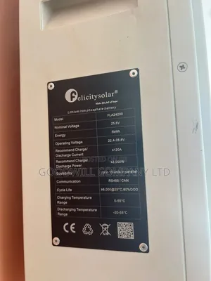 5kwh/24v 200ah Felicity Lithium Battery Green Energy
