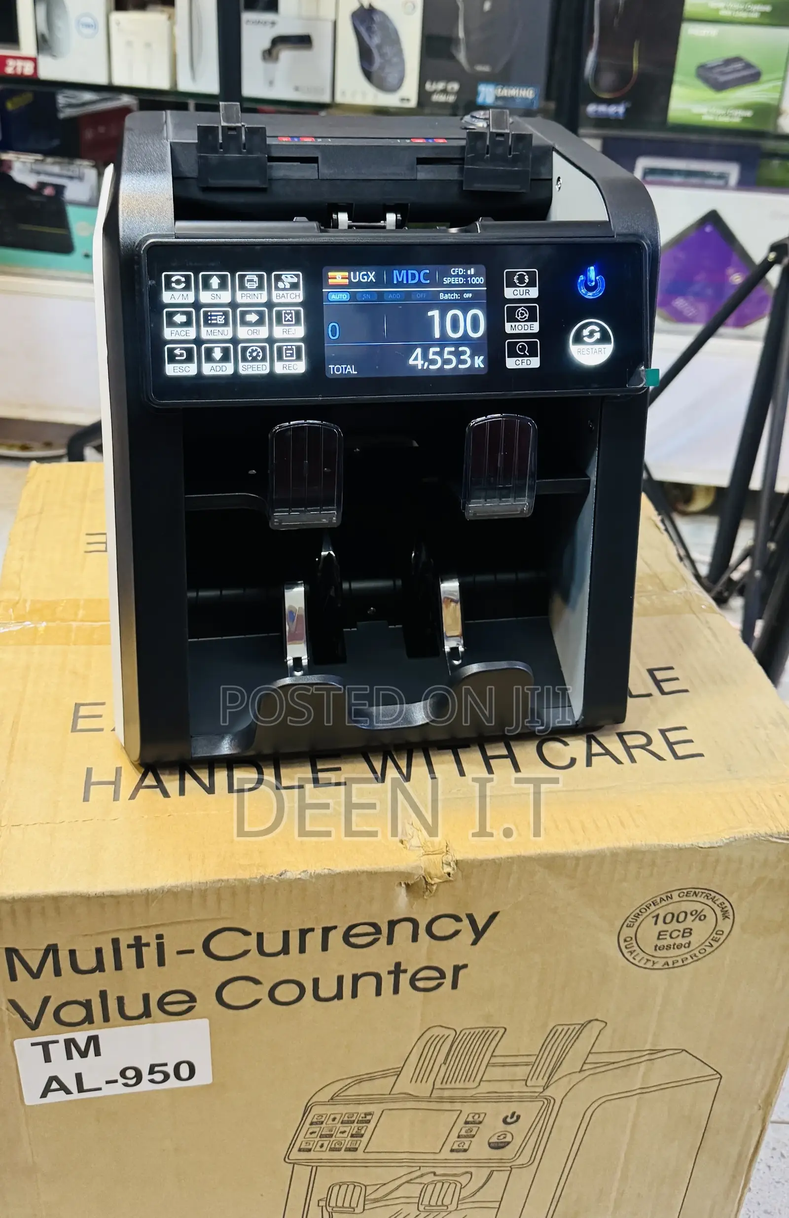 Money Counter Al-950crony Multi Currency Mix Value Money Sorter Cash