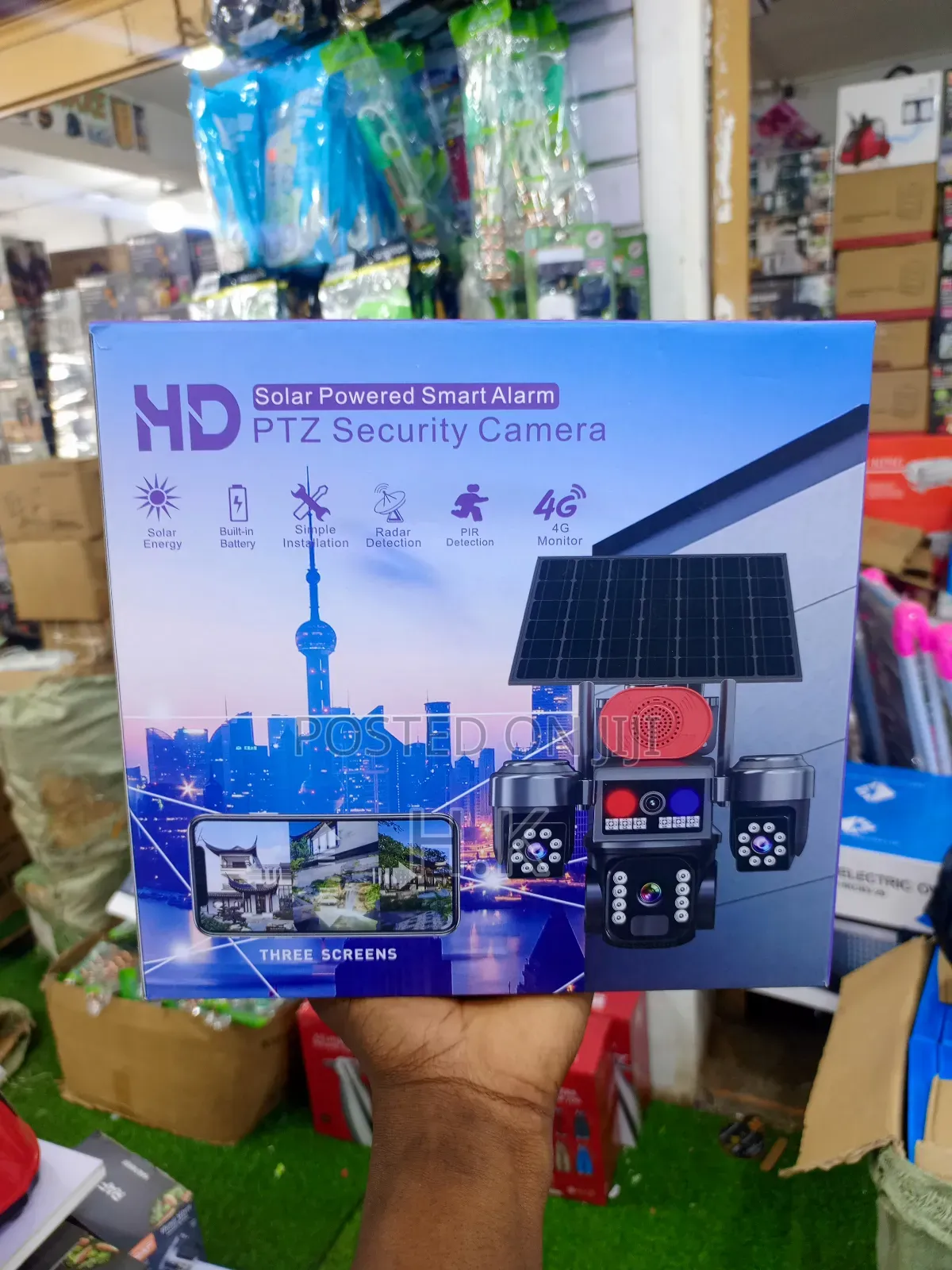 Solar Smart Alarm Hd PTZ Security Camera.