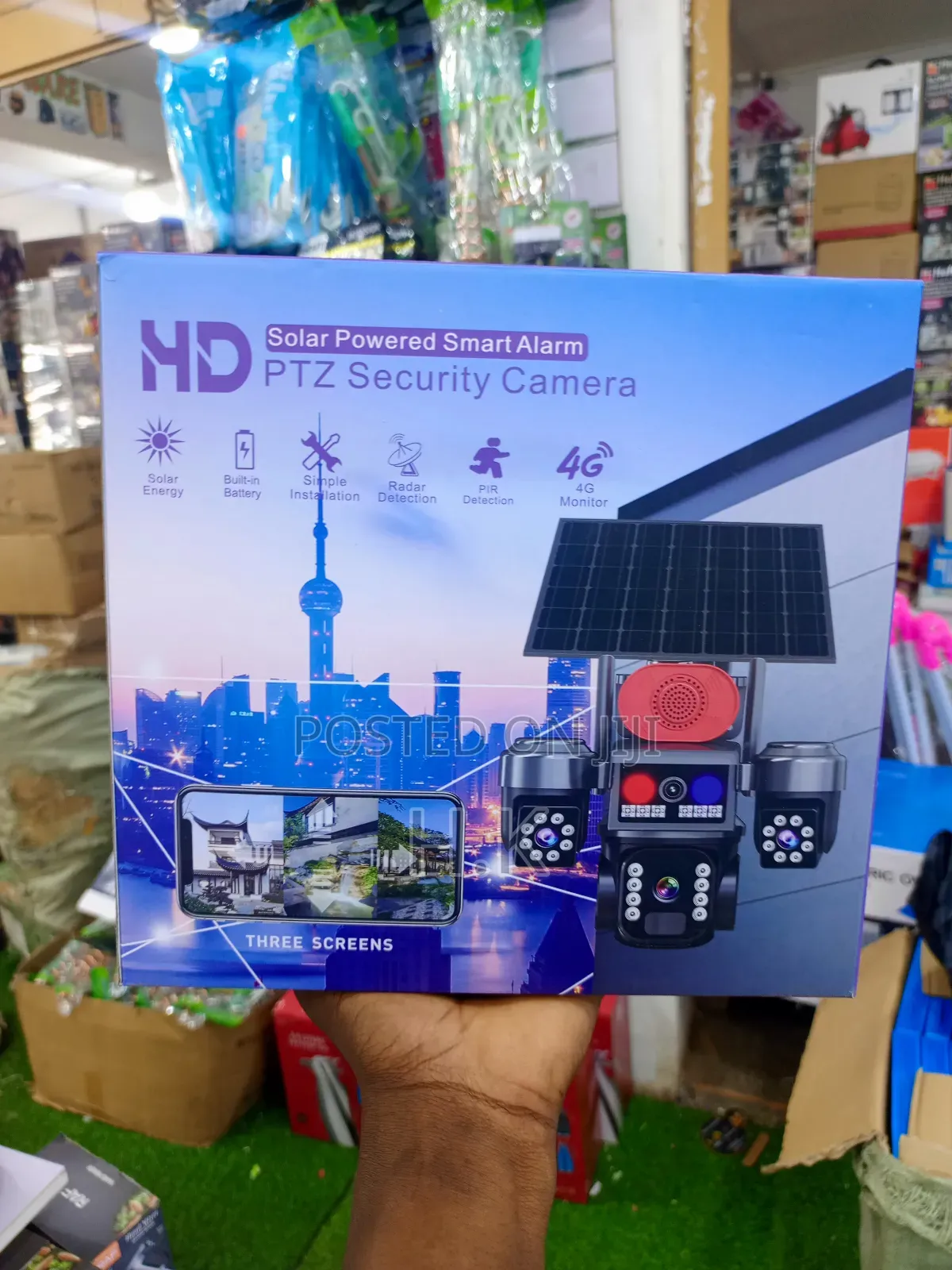 Solar Smart Alarm Hd PTZ Security Camera.