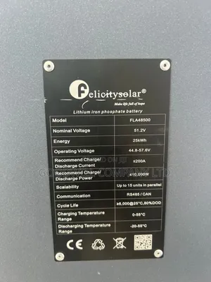 25kwh/48v 500ah Felicity Lithium Battery Green Energy