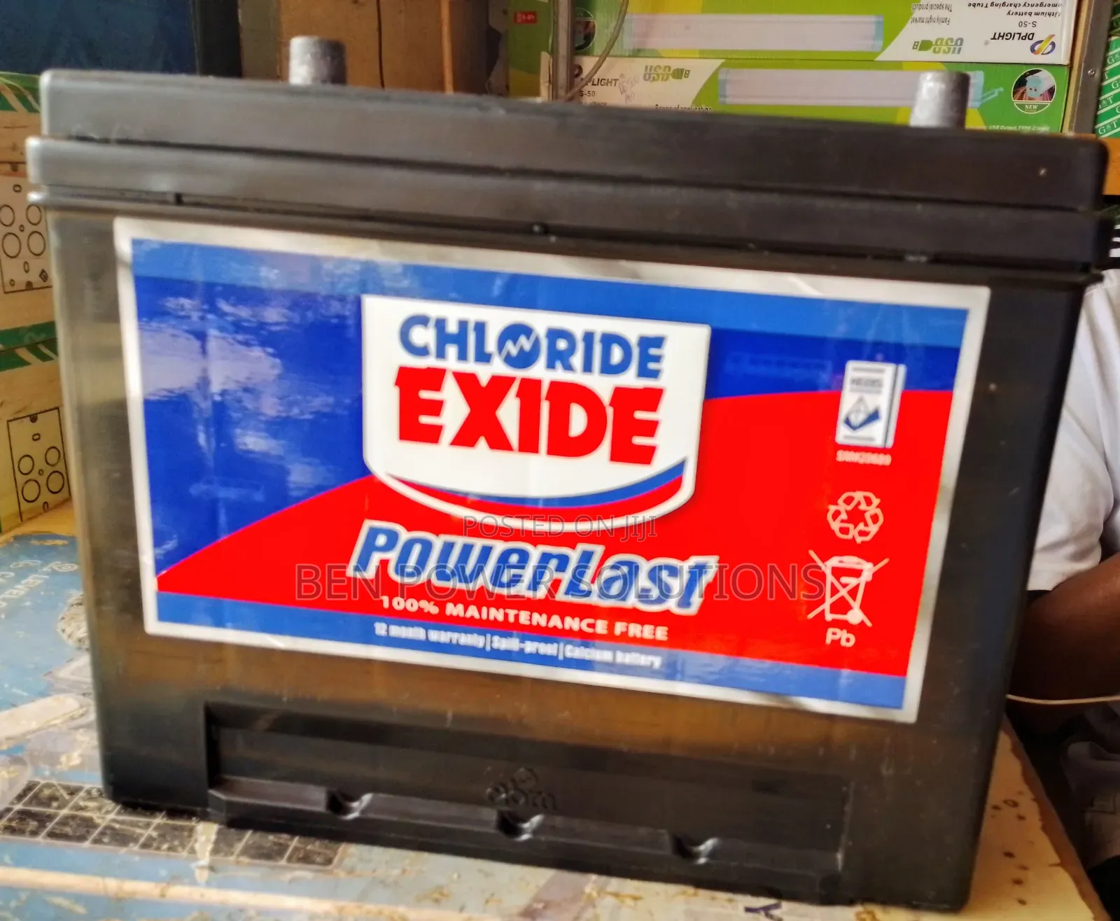 N50ah Chloride Exide Mf Power Last Car Battery