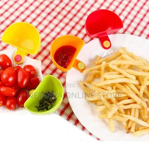 4pc Dip Clip Plate Sauce Holder