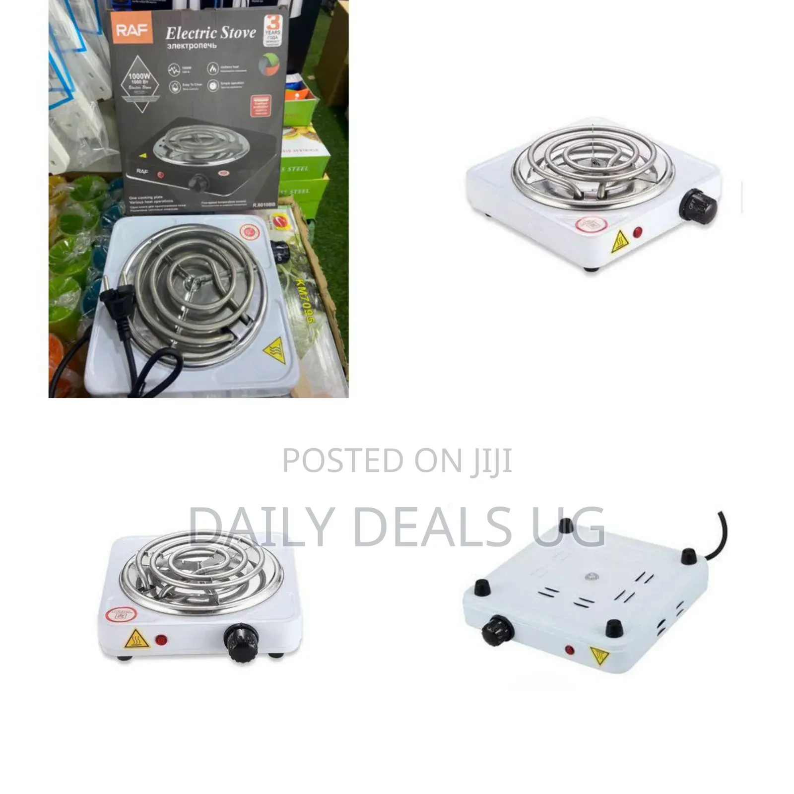 Raf Single Coil Hotplate - White