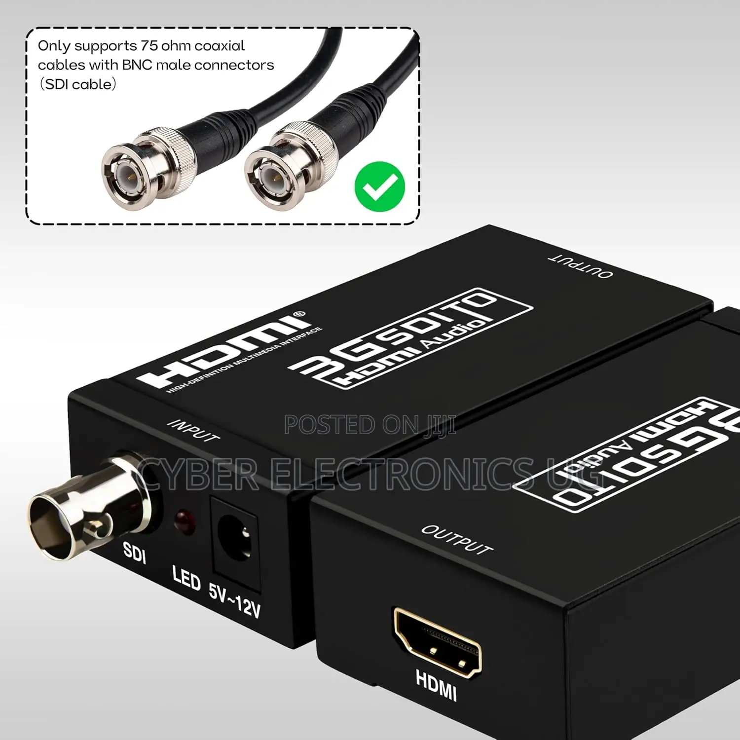 Sdi to Hdmi Converter, Full Hd 1080p Video Audio Adapter