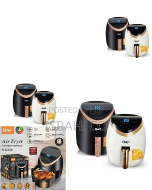 Raf Digital 4.5l Touchscreen Air Fryer With Rose Gold Accents