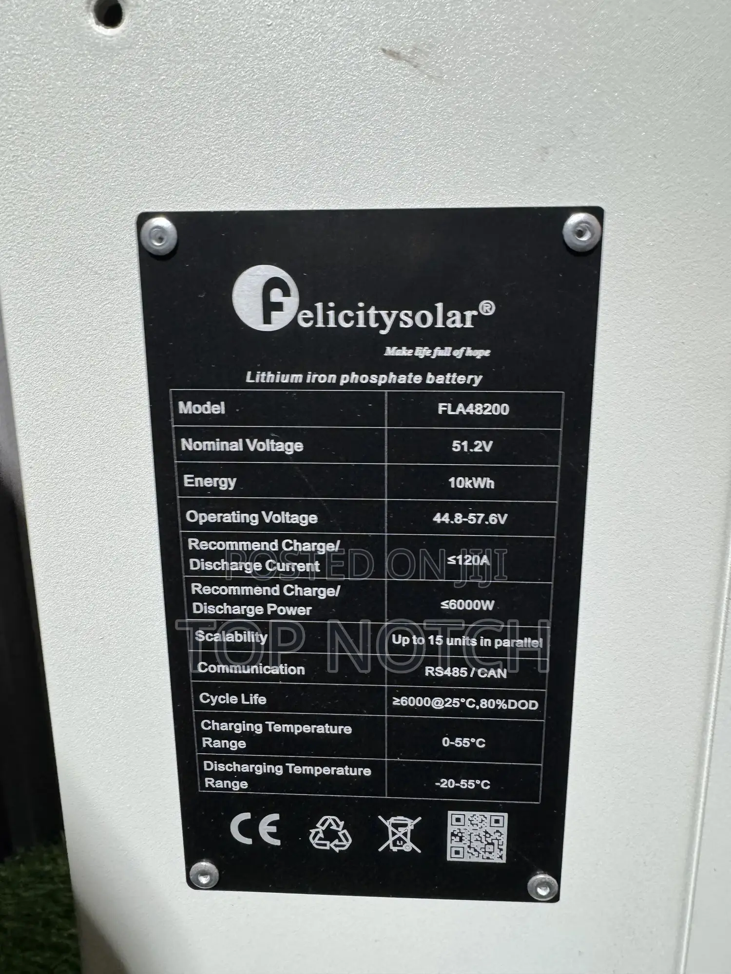 10kwh/200ah/48v Lithium Battery