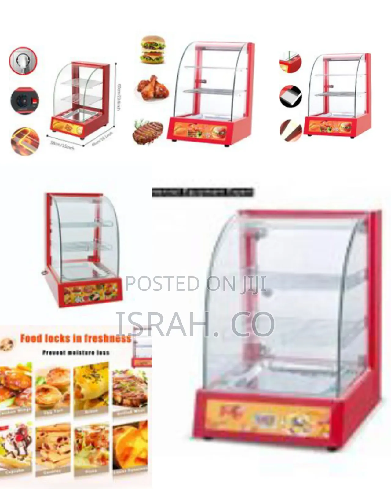 15 Kg ,15 X 18 X 24 Inch Small Commercial Electric Curved Glass Hot