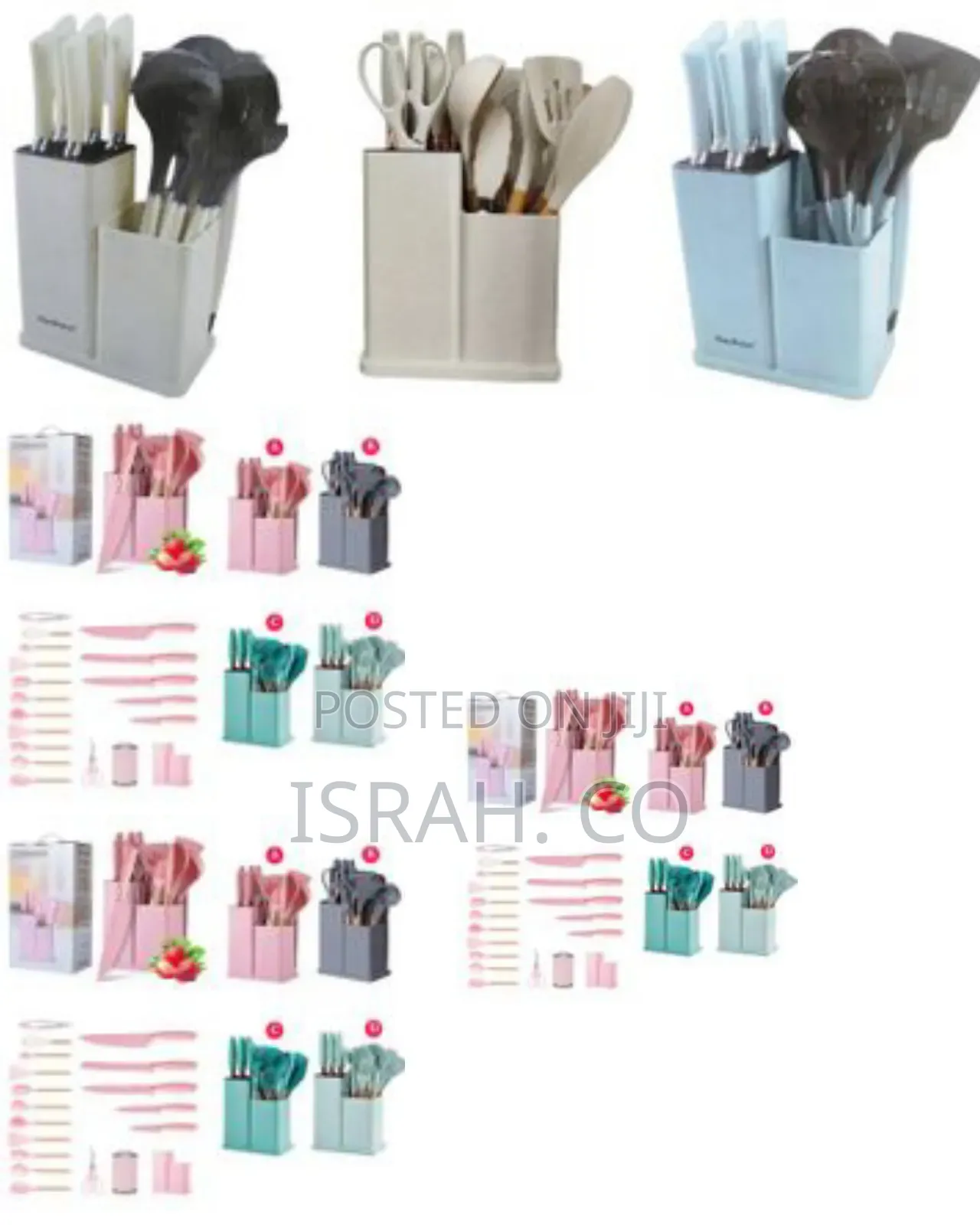 Kitchen Cooking Utensils Knife Set With Block, Holder Cutting
