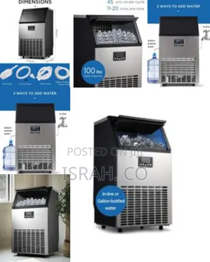 Northair Commercial Ice Maker, Built-in Stainless Steel Ice Machine,